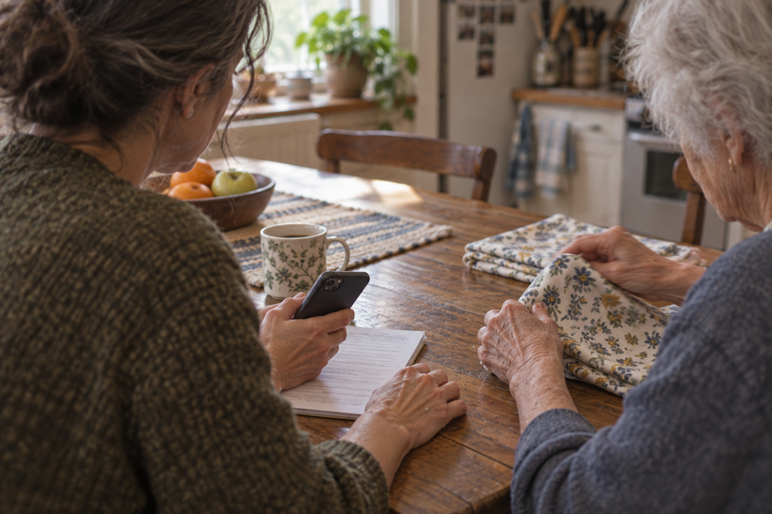 A caregiver app helps with distress—not every symptom